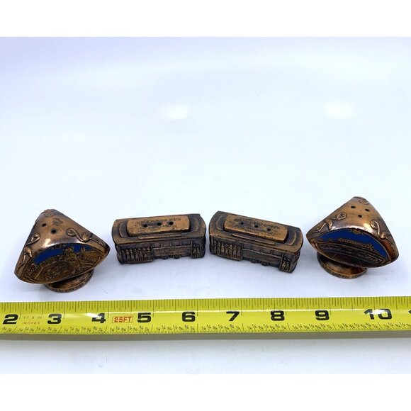 2 Sets Souvenir Salt Pepper Shakers San Diego Zoo San Francisco Cable Cars Vtg - Picture 10 of 10
